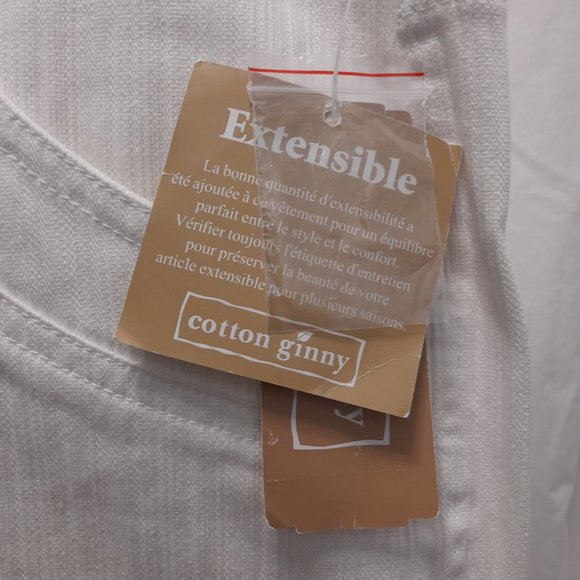 White Cotton Ginny Bootcut pants - Picture 6 of 6